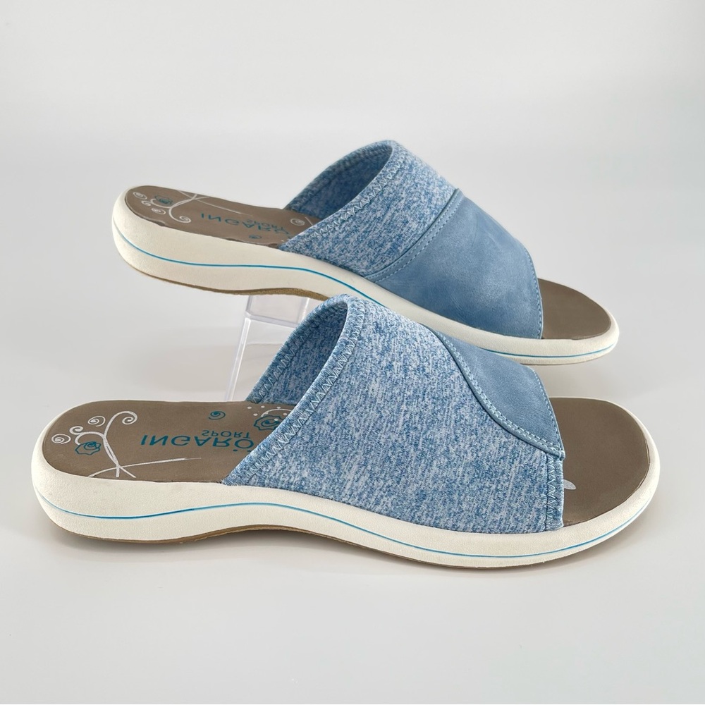 Ingaro Sport Sunset Sandals Women Size 8 Blue Cushion Slip-on Slides